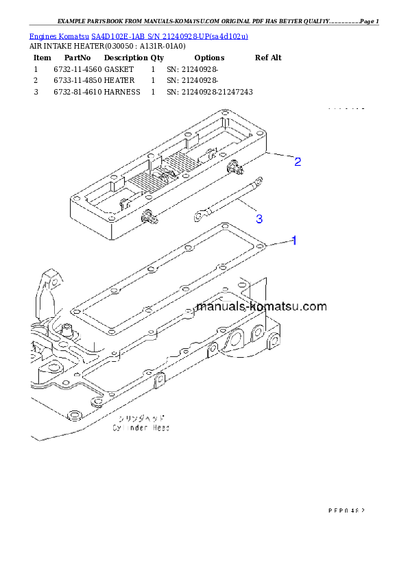 Protected: SA4D102E-1AB S/N 21240928-UP Partsbook