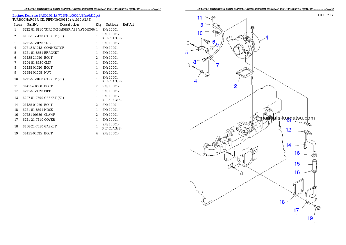 Protected: SA6D108-1A-7T S/N 10001-UP Partsbook