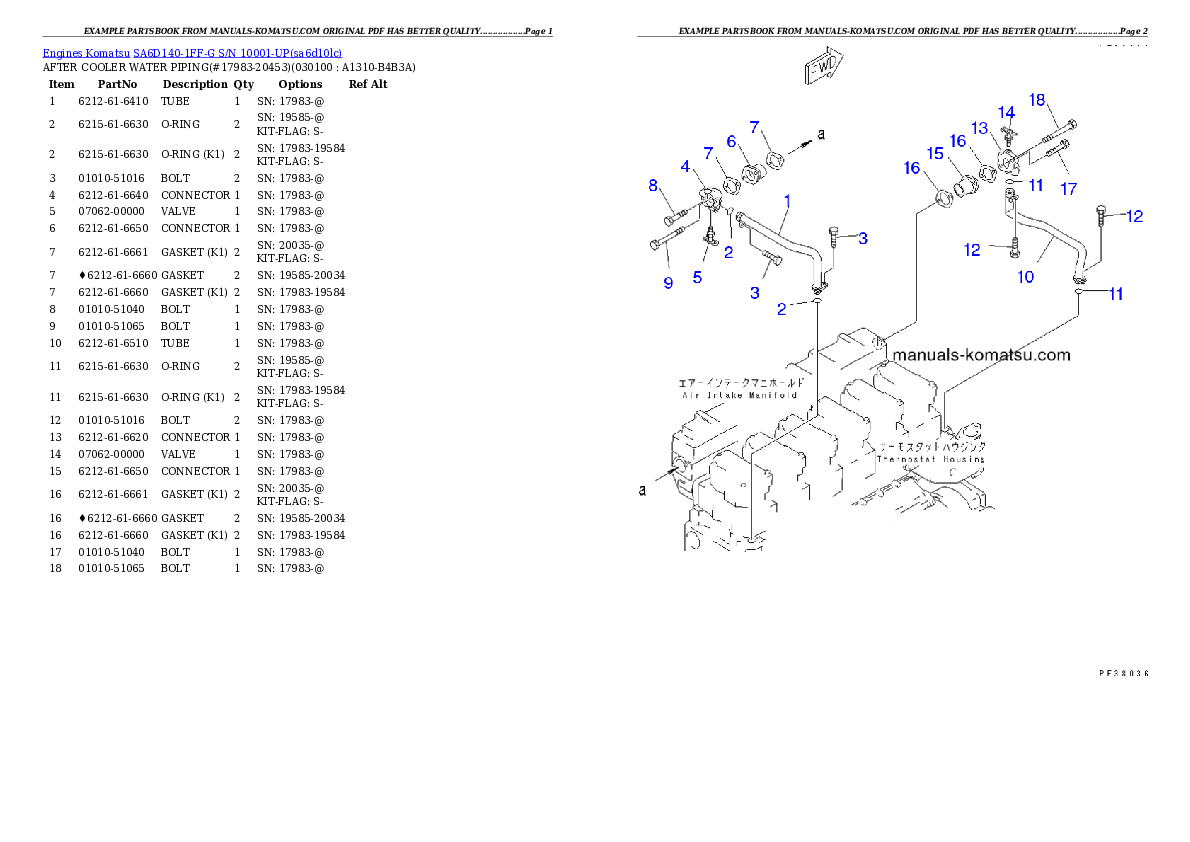 Protected: SA6D140-1FF-G S/N 10001-UP Partsbook