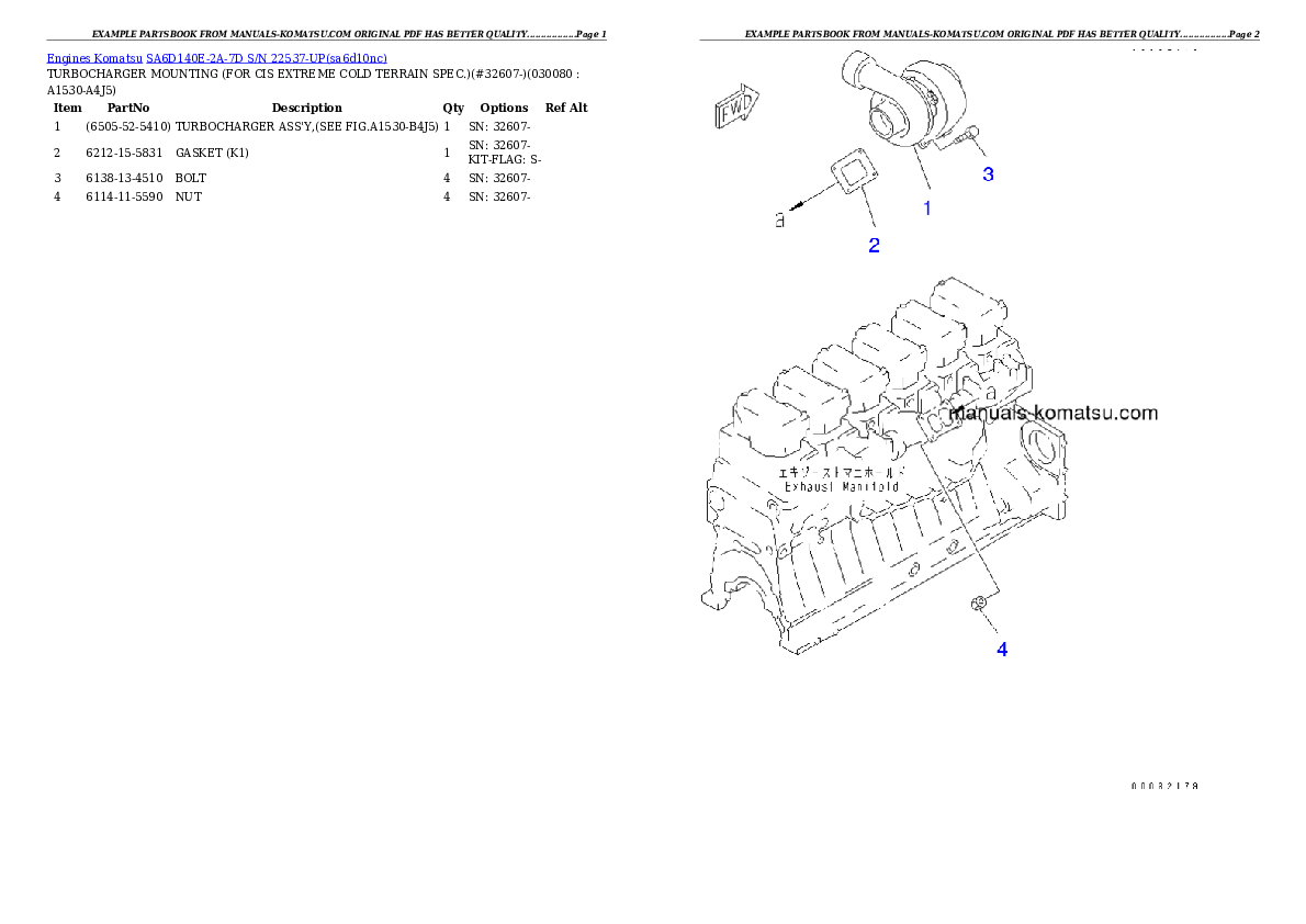 Protected: SA6D140E-2A-7D S/N 22537-UP Partsbook