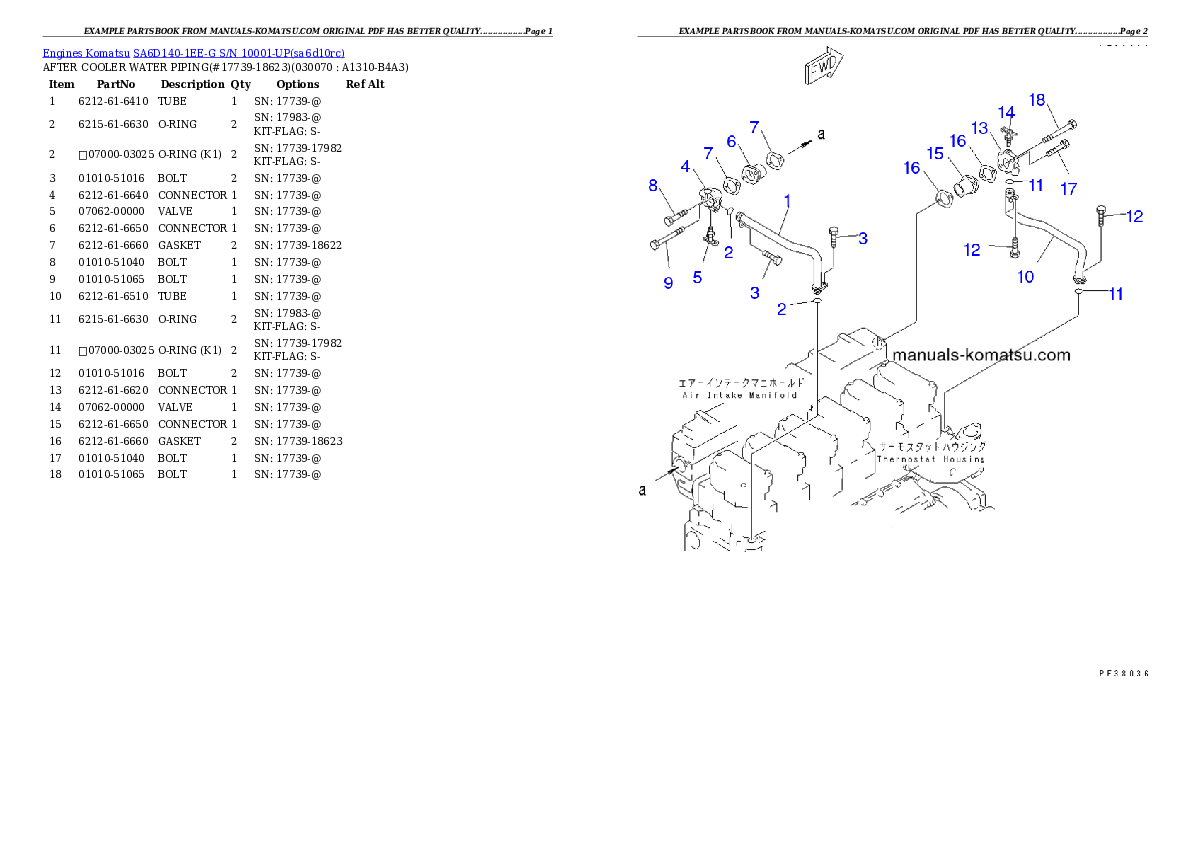 Protected: SA6D140-1EE-G S/N 10001-UP Partsbook