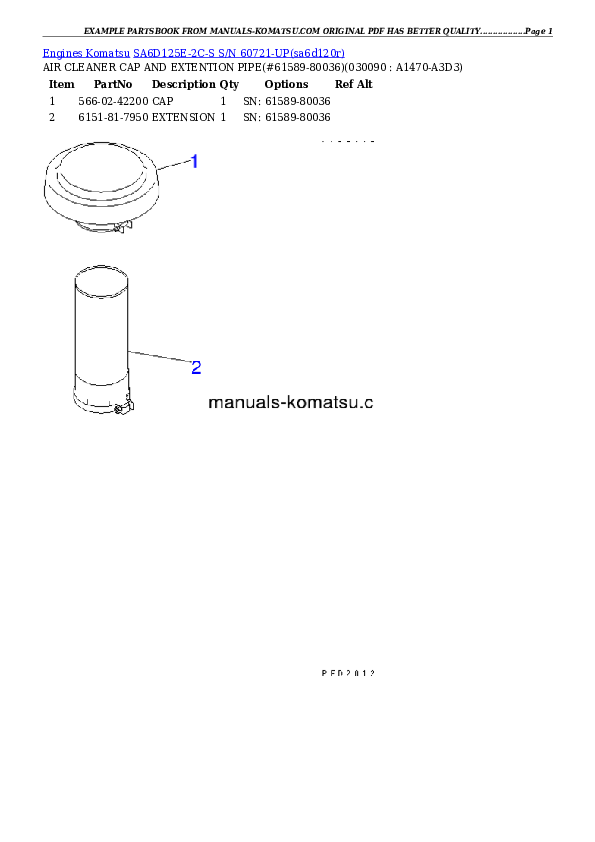 Protected: SA6D125E-2C-S S/N 60721-UP Partsbook