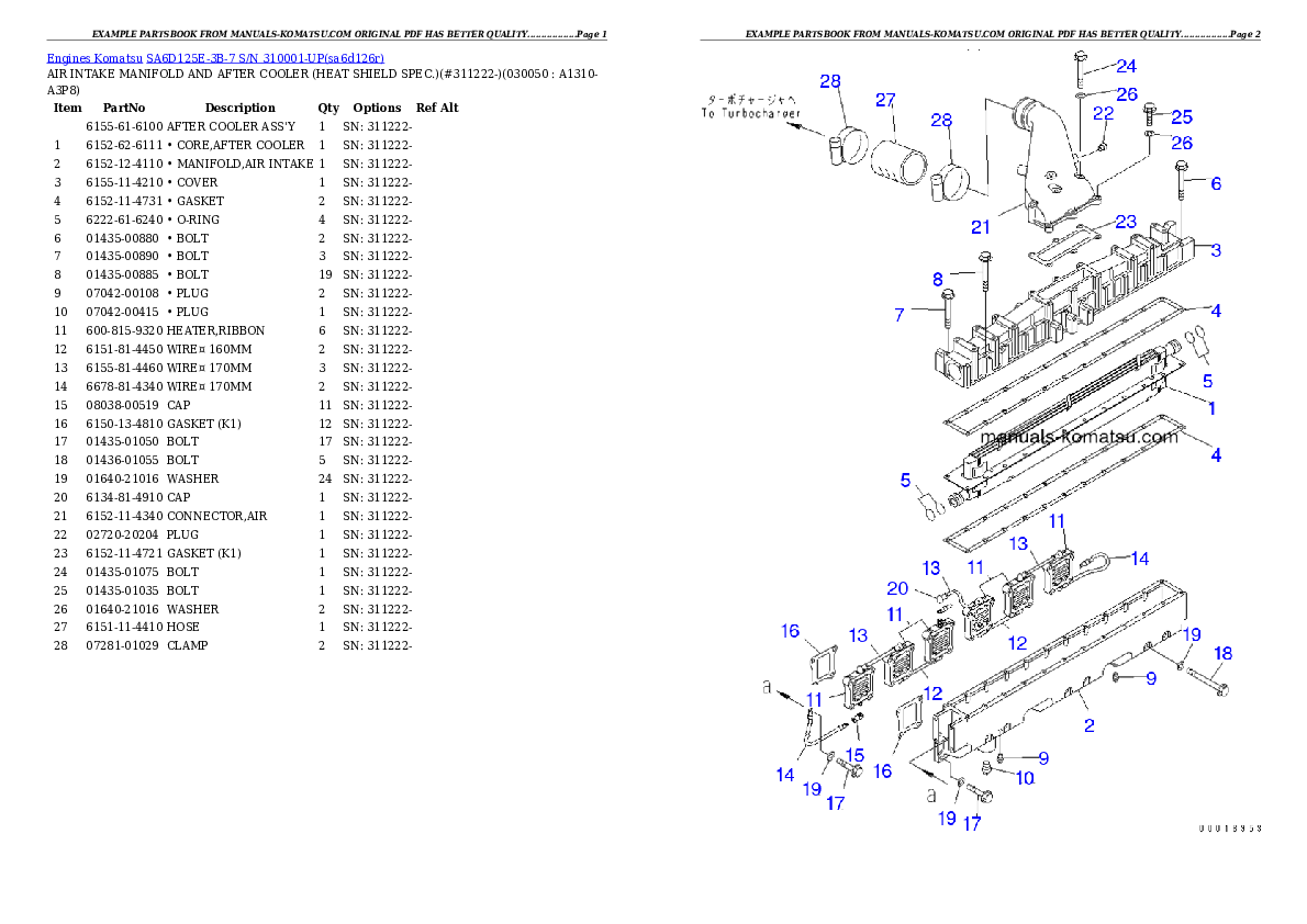 Protected: SA6D125E-3B-7 S/N 310001-UP Partsbook