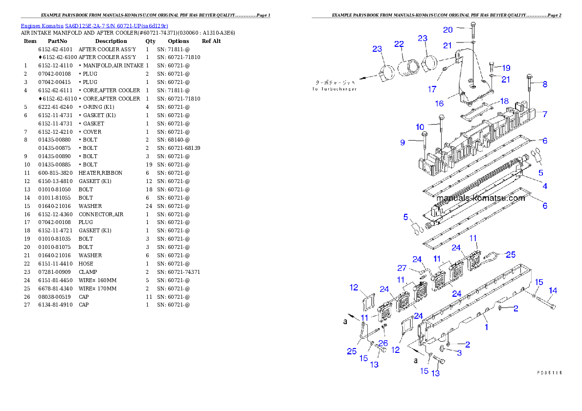 Protected: SA6D125E-2A-7 S/N 60721-UP Partsbook