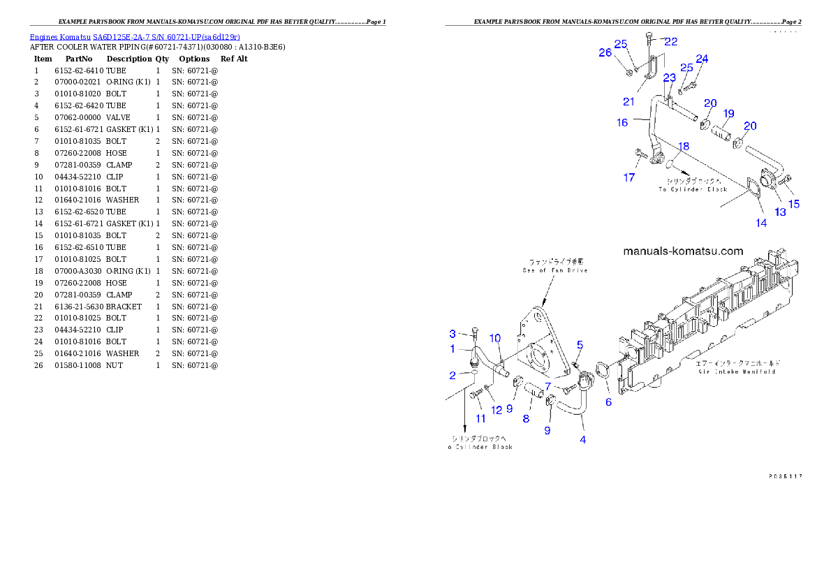 Protected: SA6D125E-2A-7 S/N 60721-UP Partsbook