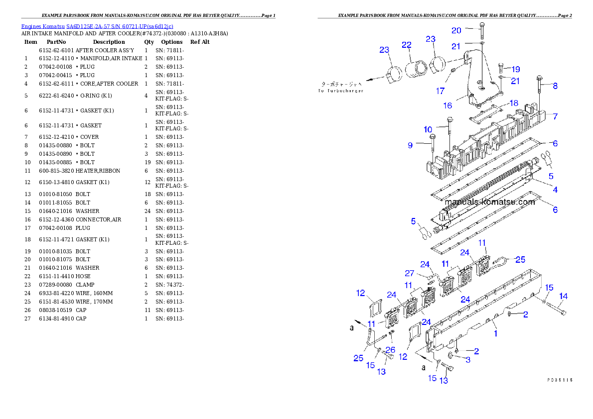 Protected: SA6D125E-2A-57 S/N 60721-UP Partsbook