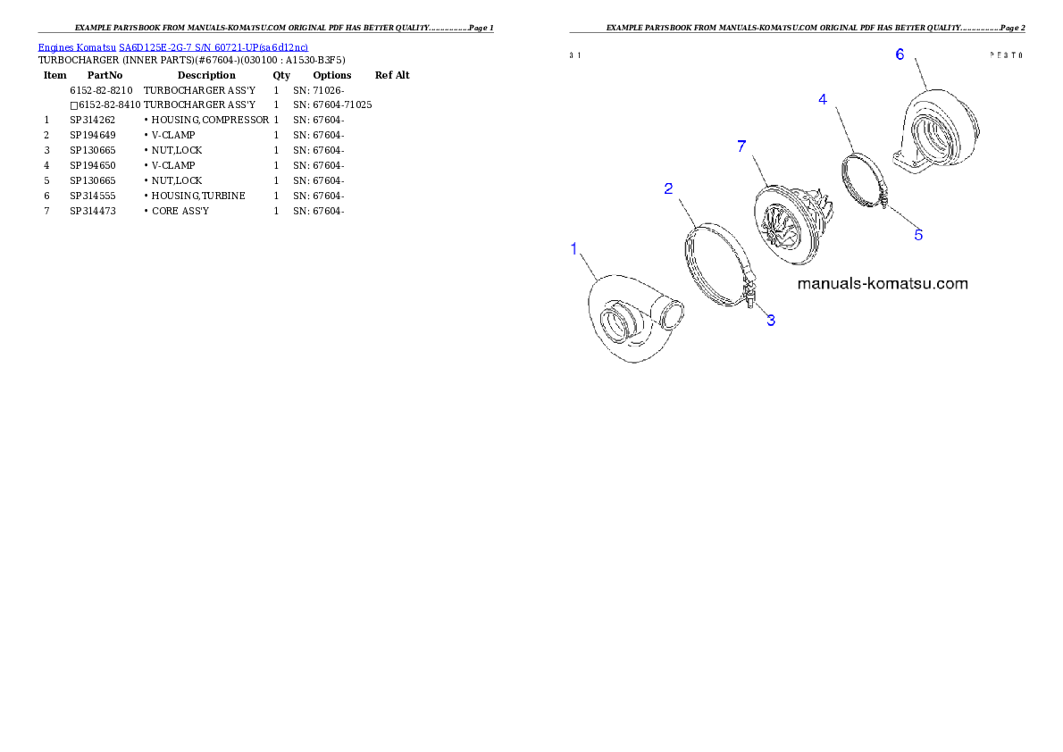 Protected: SA6D125E-2G-7 S/N 60721-UP Partsbook
