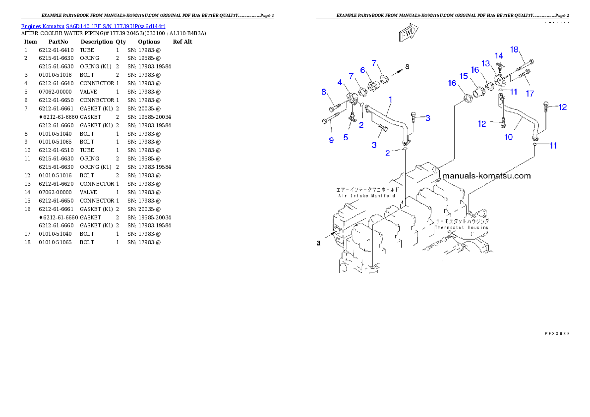 Protected: SA6D140-1FF S/N 17739-UP Partsbook
