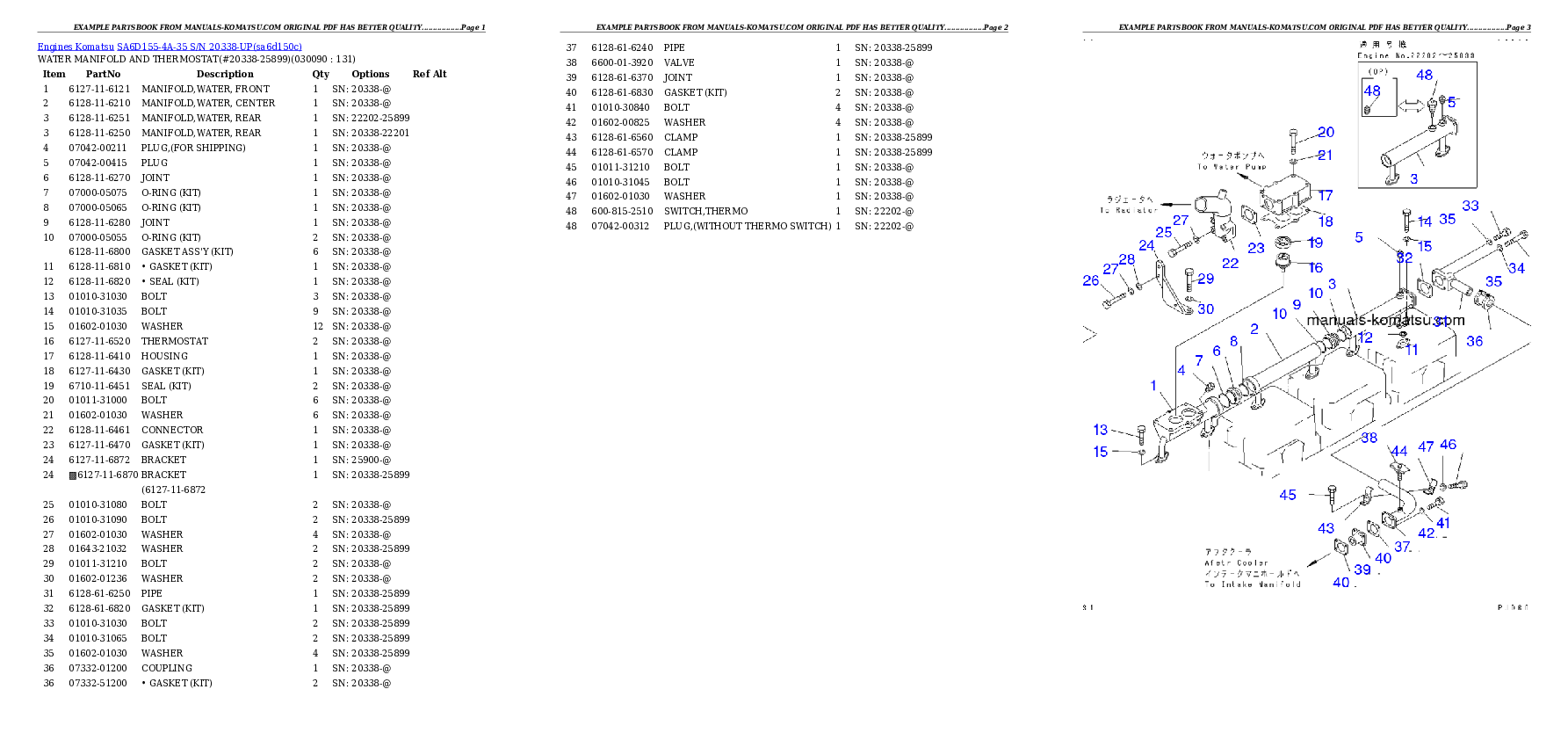 Protected: SA6D155-4A-35 S/N 20338-UP Partsbook
