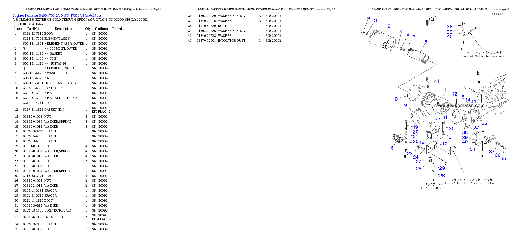 Protected: SA6D170E-2A-D S/N 17353-UP Partsbook