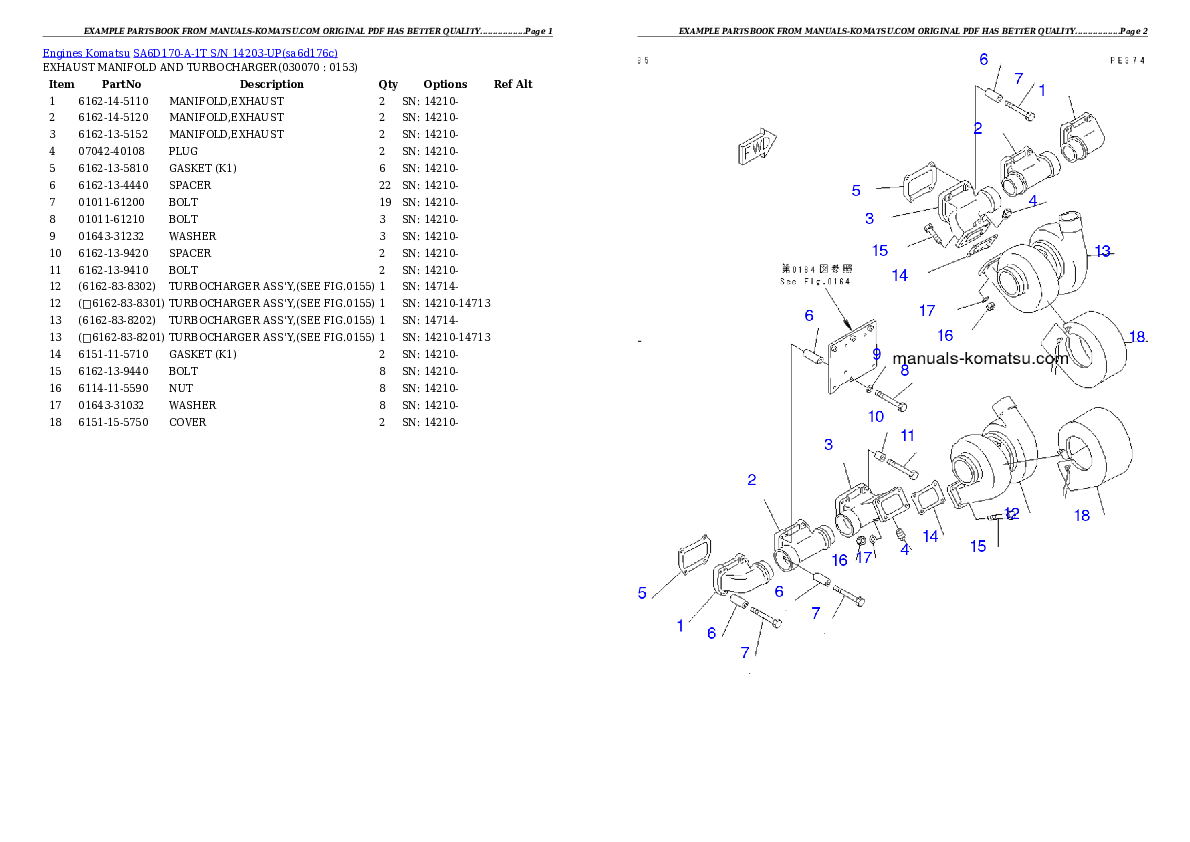 Protected: SA6D170-A-1T S/N 14203-UP Partsbook