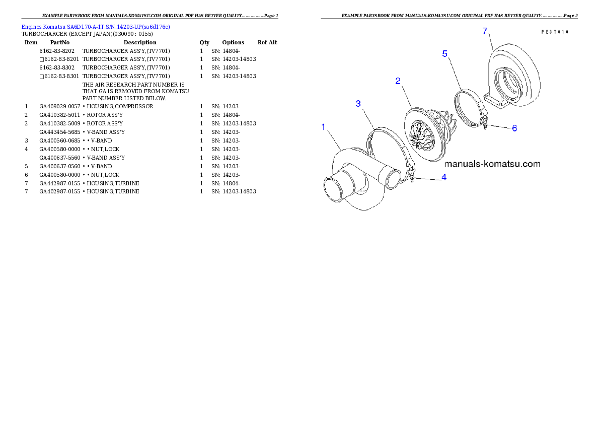 Protected: SA6D170-A-1T S/N 14203-UP Partsbook