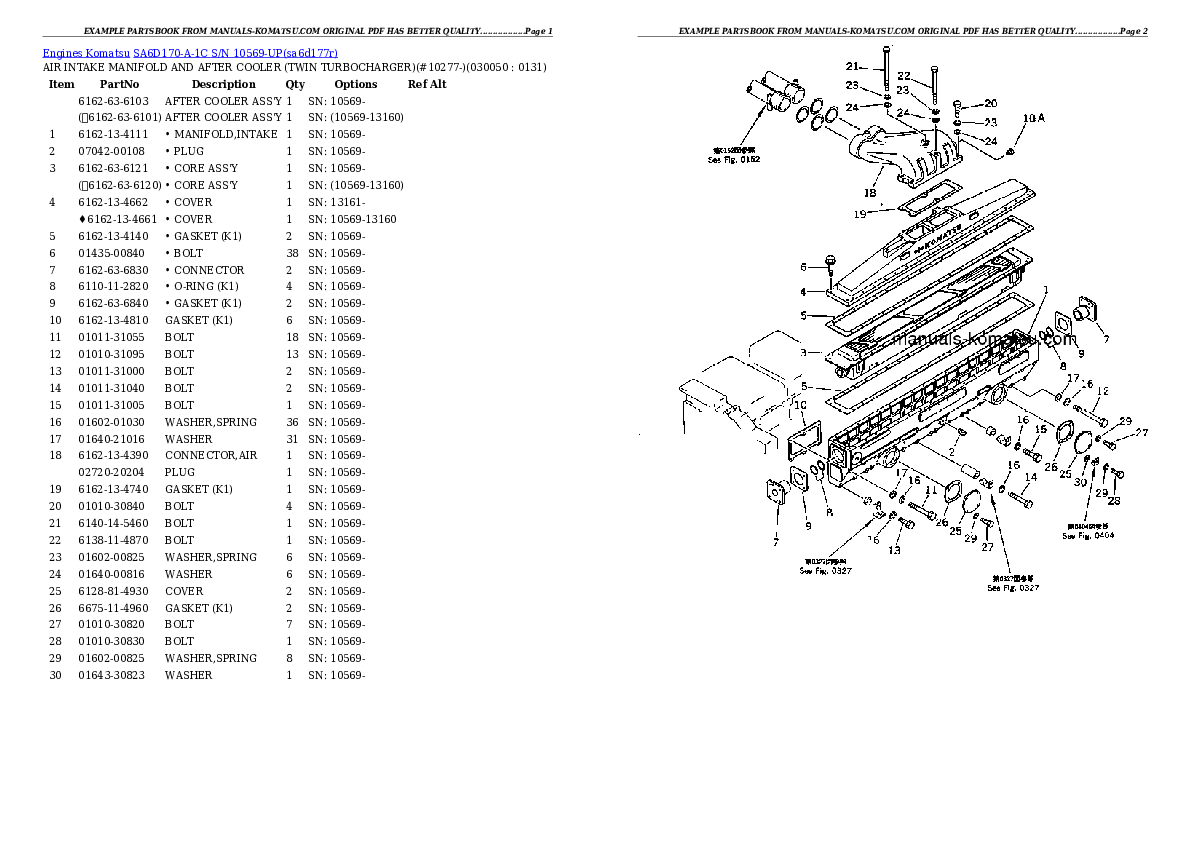 Protected: SA6D170-A-1C S/N 10569-UP Partsbook