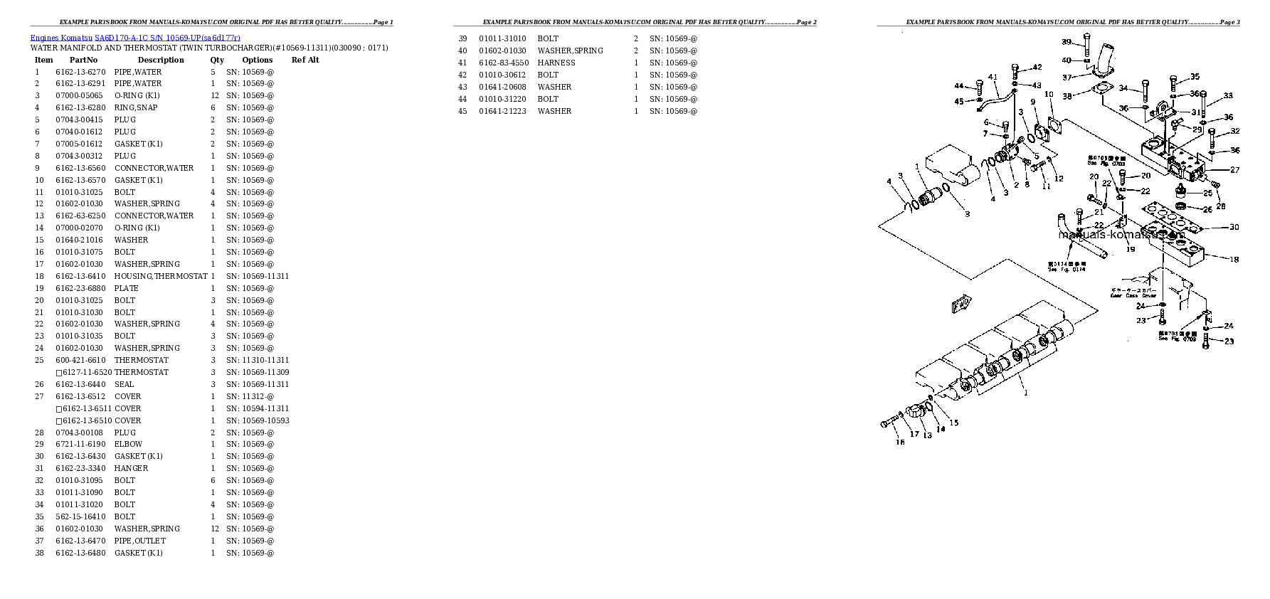 Protected: SA6D170-A-1C S/N 10569-UP Partsbook