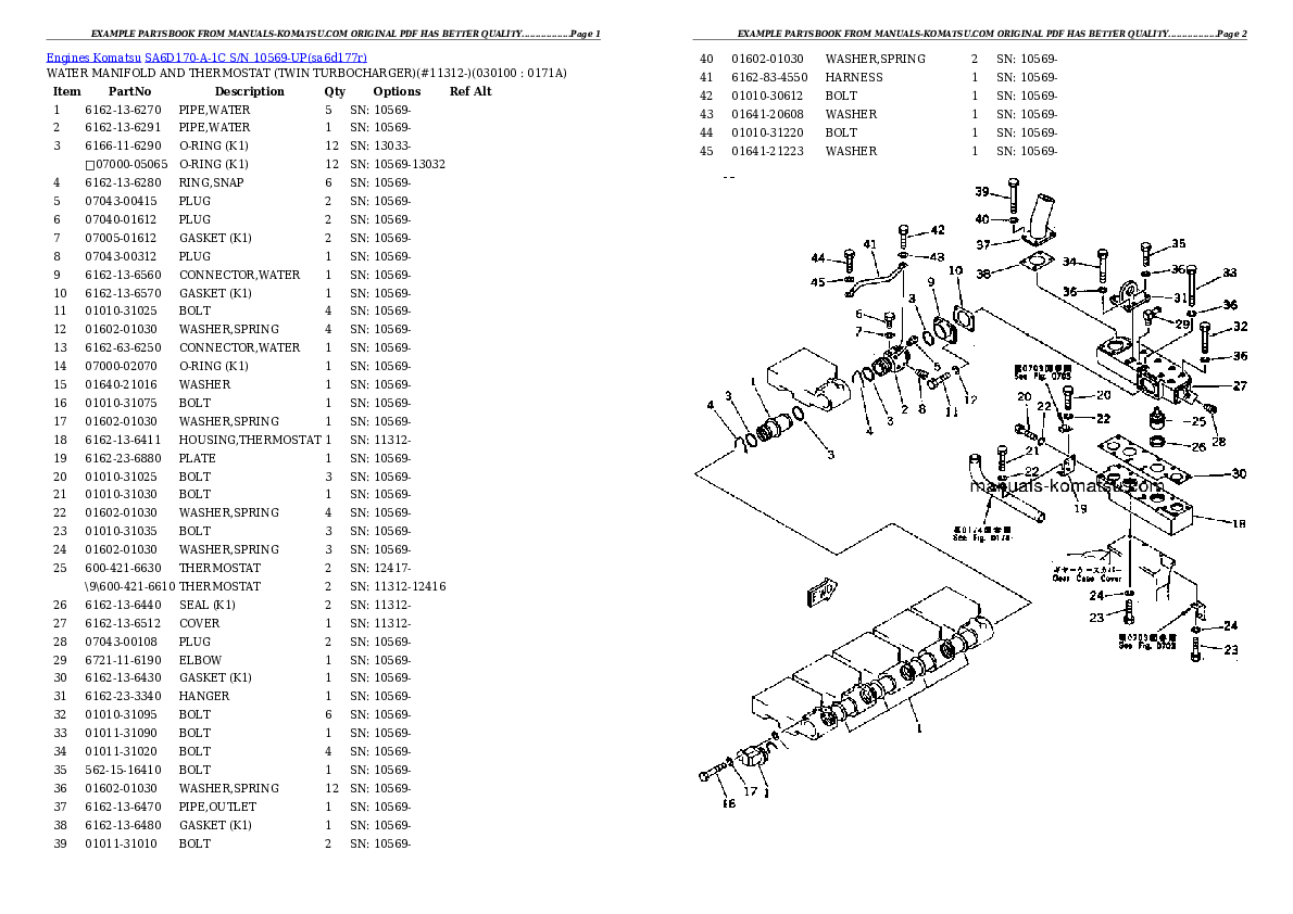 Protected: SA6D170-A-1C S/N 10569-UP Partsbook