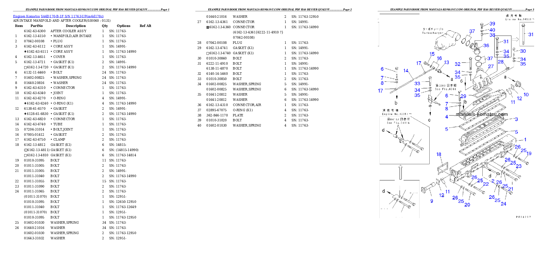 Protected: SA6D170-B-1F S/N 11763-UP Partsbook