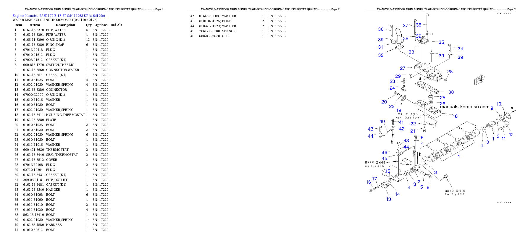 Protected: SA6D170-B-1F-SP S/N 11763-UP Partsbook
