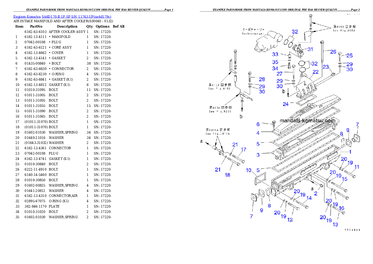 Protected: SA6D170-B-1F-SP S/N 11763-UP Partsbook