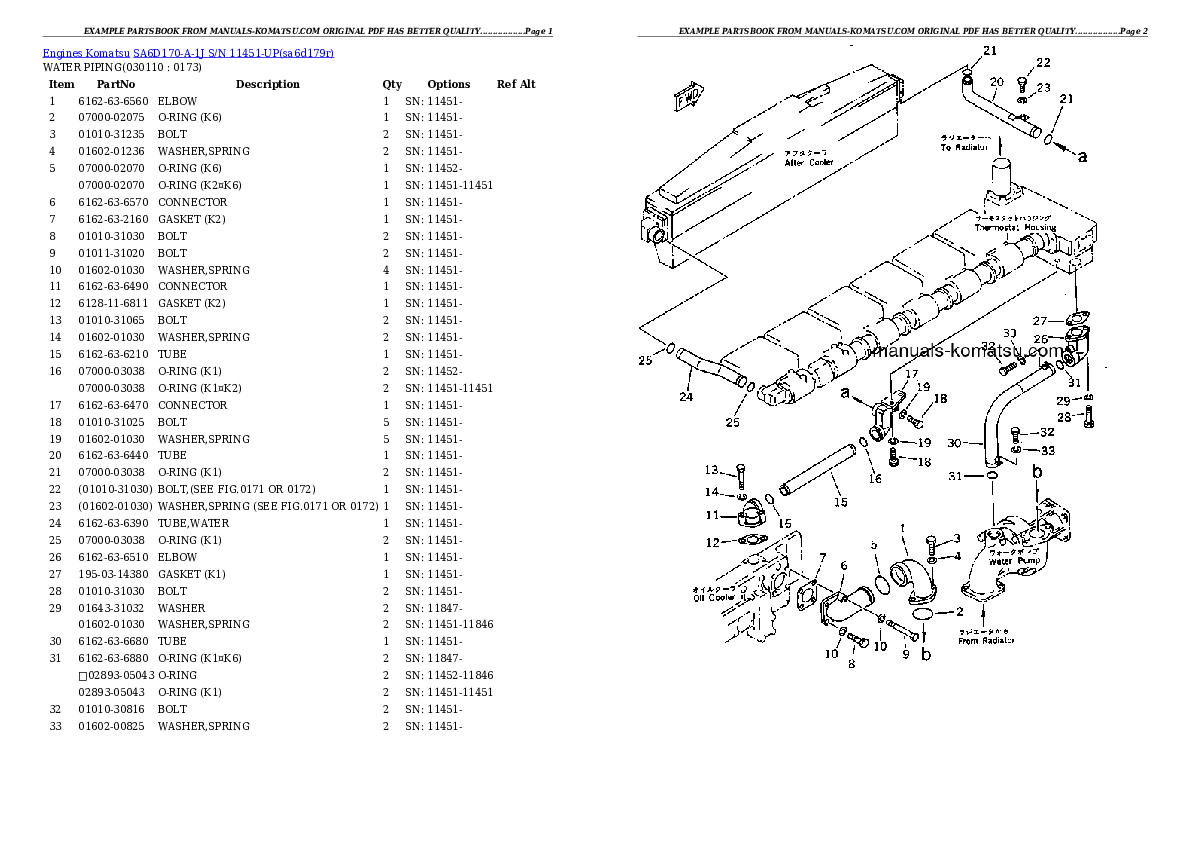 Protected: SA6D170-A-1J S/N 11451-UP Partsbook