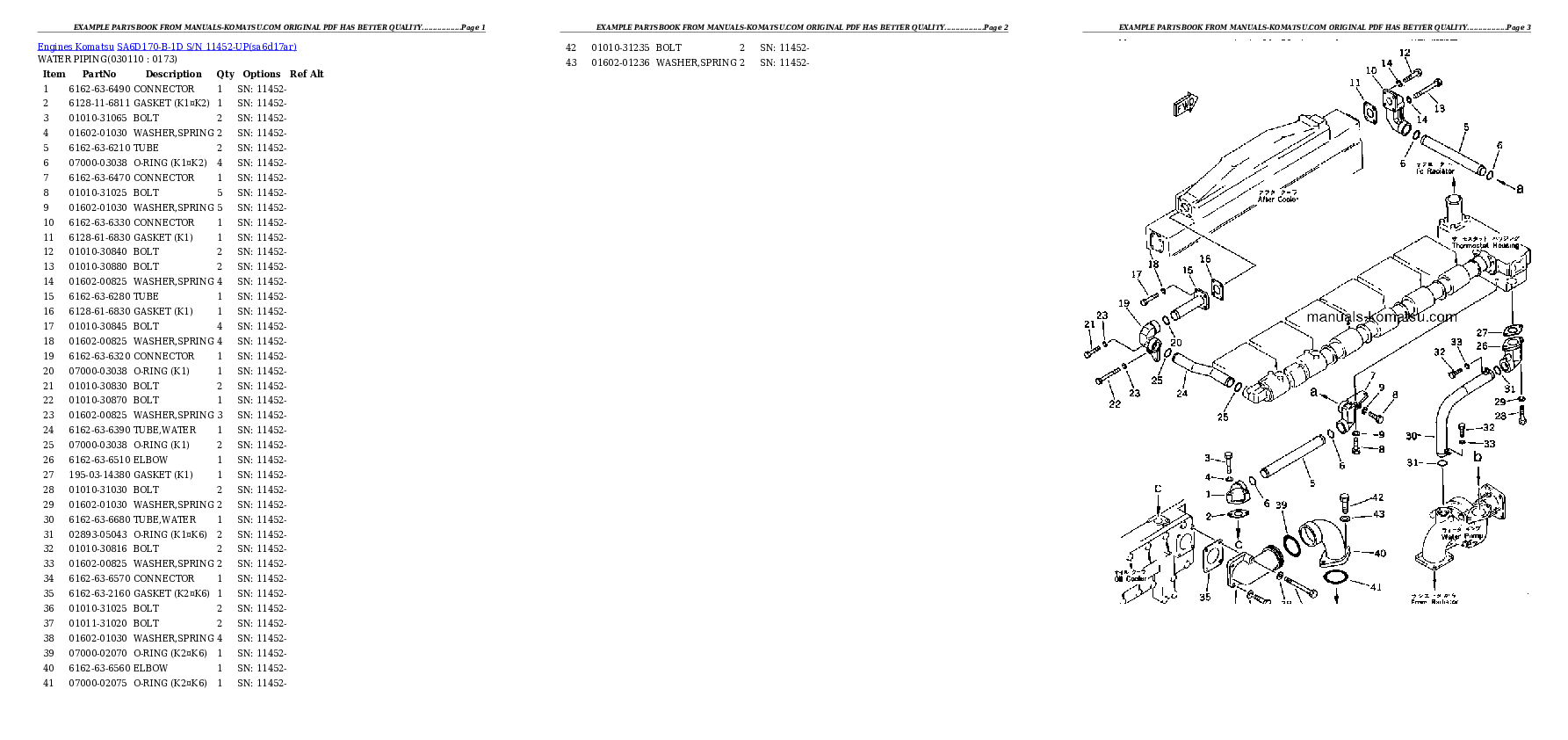 Protected: SA6D170-B-1D S/N 11452-UP Partsbook