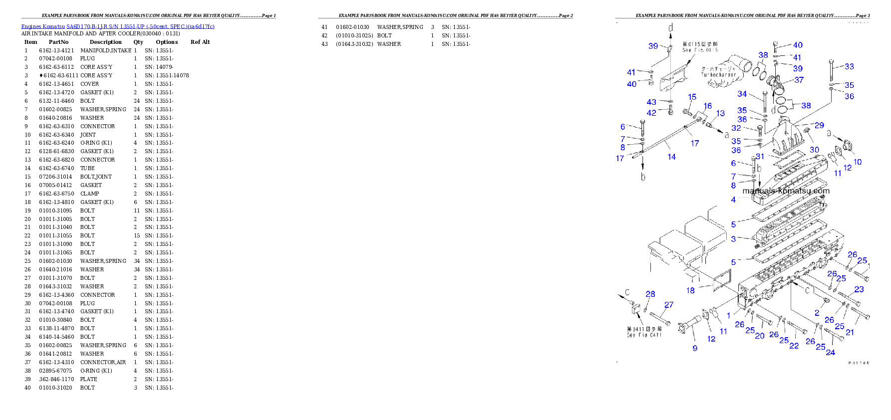 Protected: SA6D170-B-1J-R S/N 13551-UP (-50cent. SPEC.) Partsbook