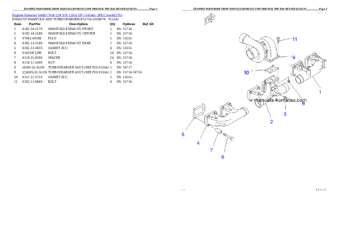 Protected: SA6D170-B-1J-R S/N 13551-UP (-50cent. SPEC.) Partsbook