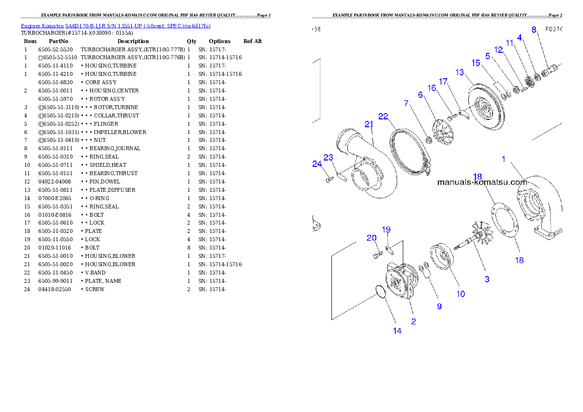 Protected: SA6D170-B-1J-R S/N 13551-UP (-50cent. SPEC.) Partsbook