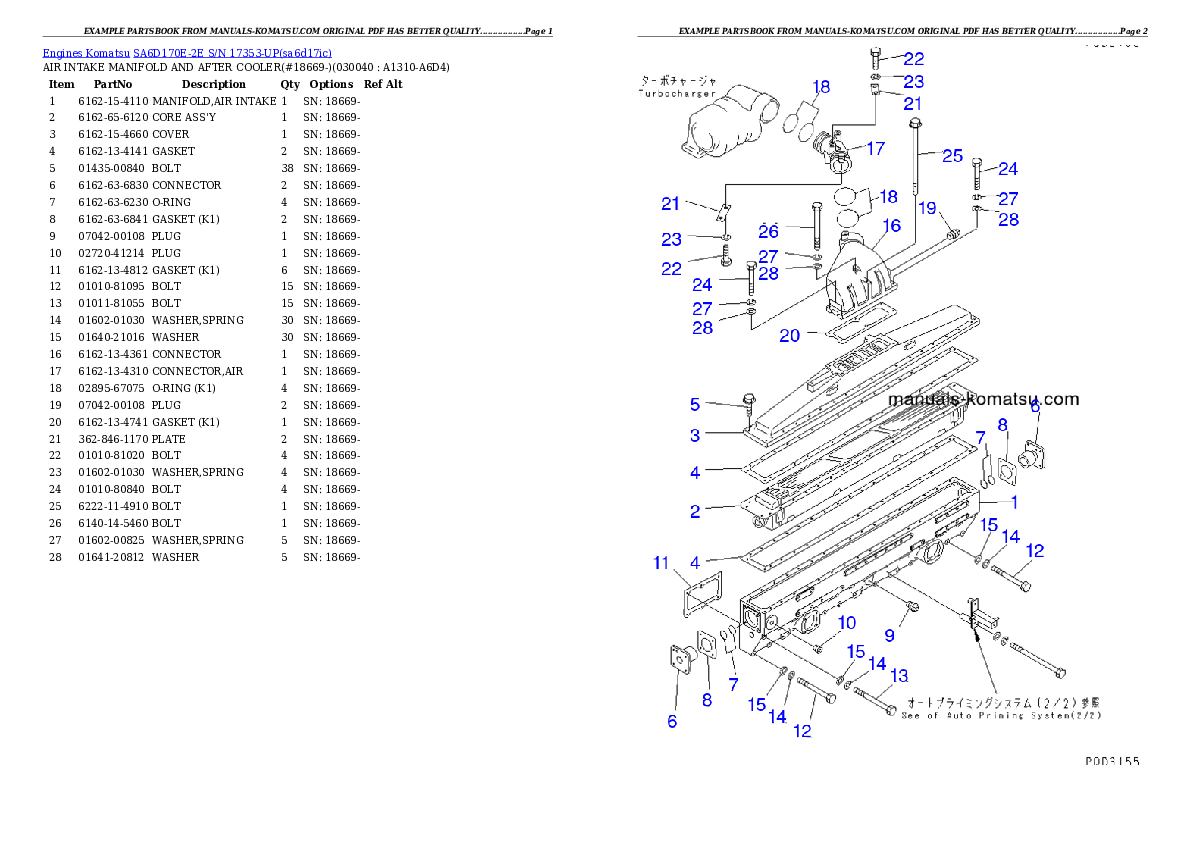 Protected: SA6D170E-2E S/N 17353-UP Partsbook
