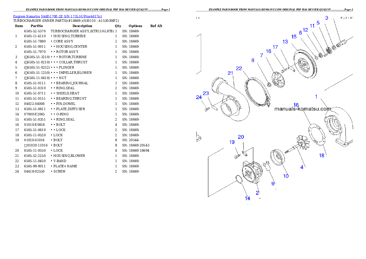 Protected: SA6D170E-2E S/N 17353-UP Partsbook