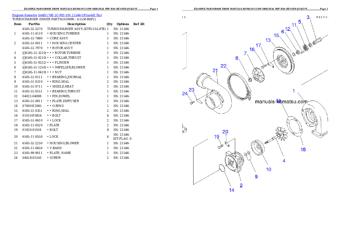 Protected: SA6D170E-2C-WD S/N 21546-UP Partsbook