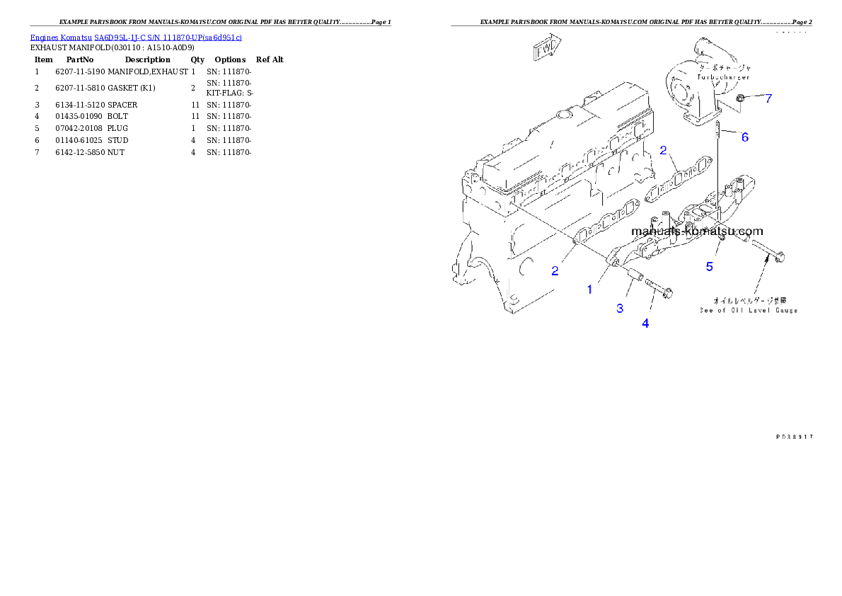 Protected: SA6D95L-1J-C S/N 111870-UP Partsbook