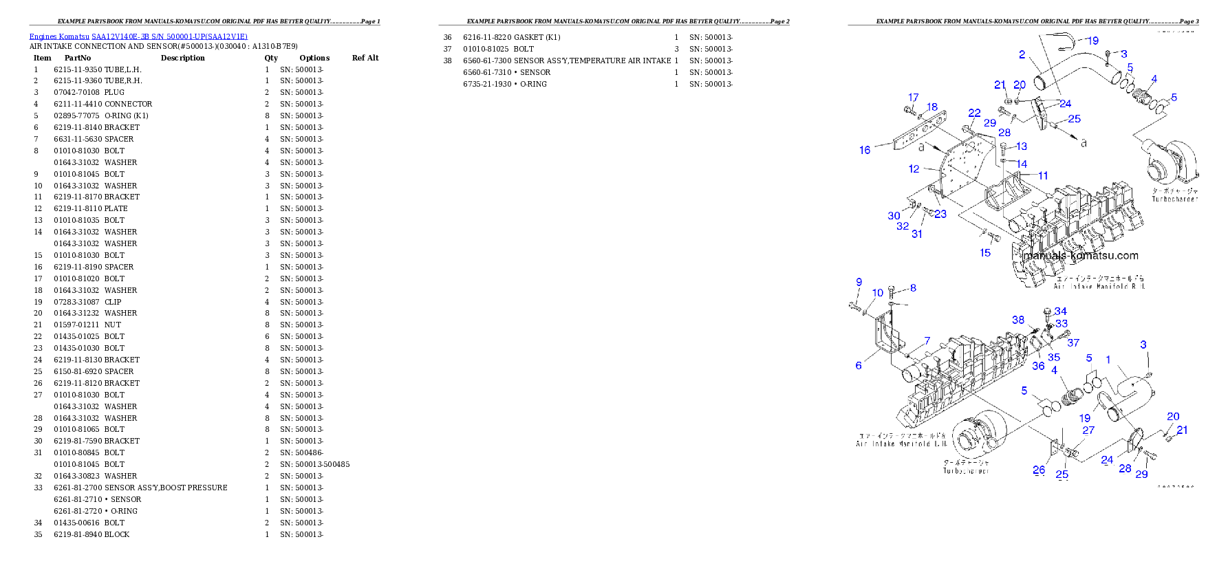 Protected: SAA12V140E-3B S/N 500001-UP Partsbook