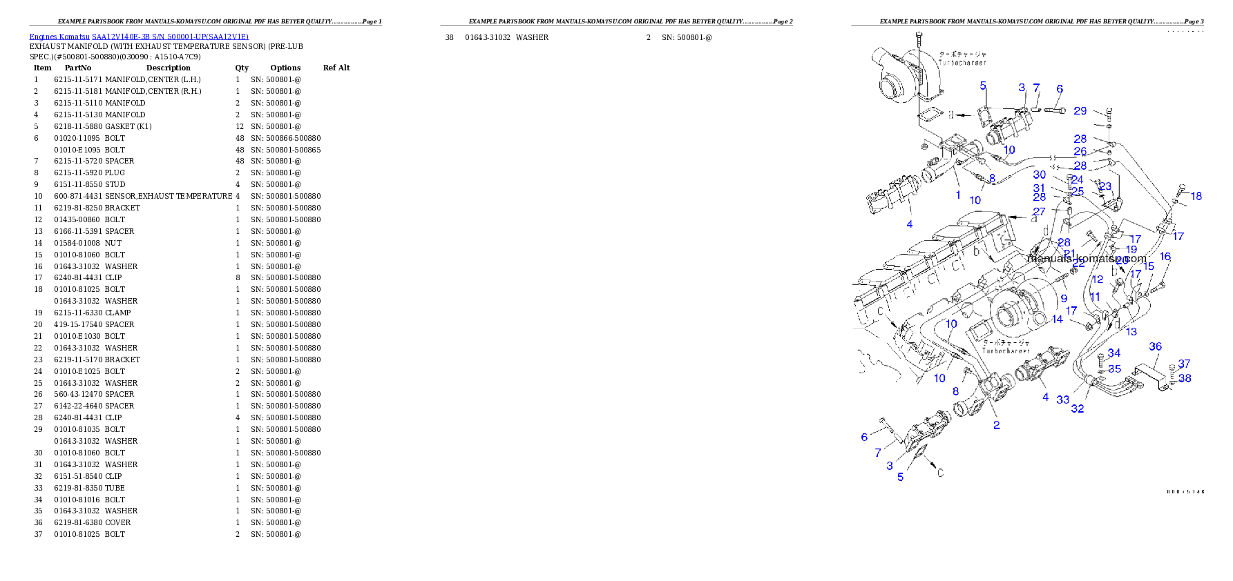 Protected: SAA12V140E-3B S/N 500001-UP Partsbook