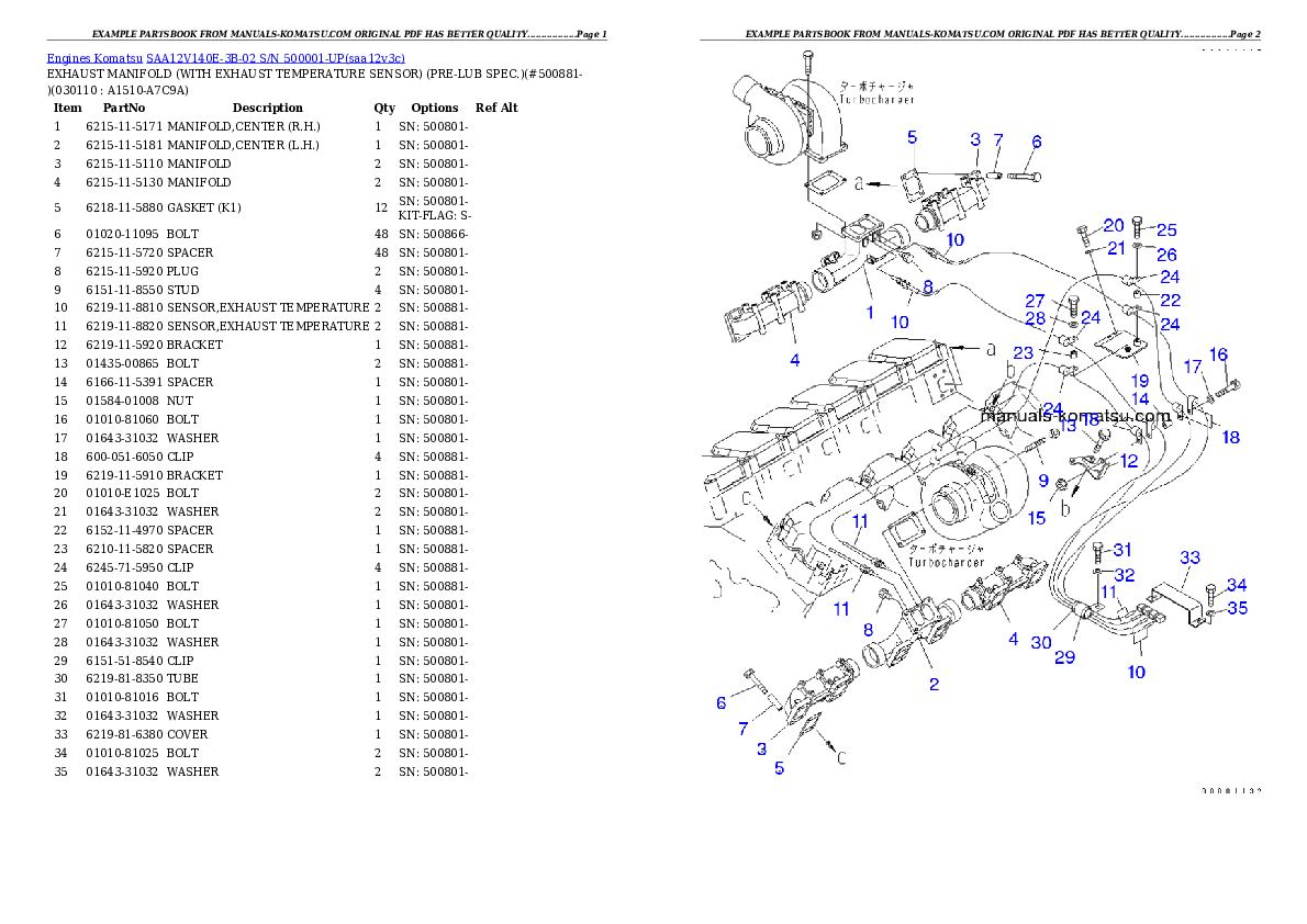 Protected: SAA12V140E-3B-02 S/N 500001-UP Partsbook