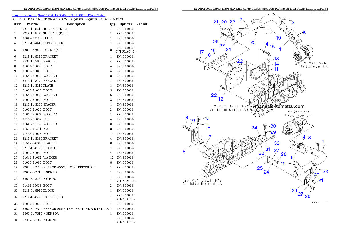 Protected: SAA12V140E-3C-02 S/N 500001-UP Partsbook