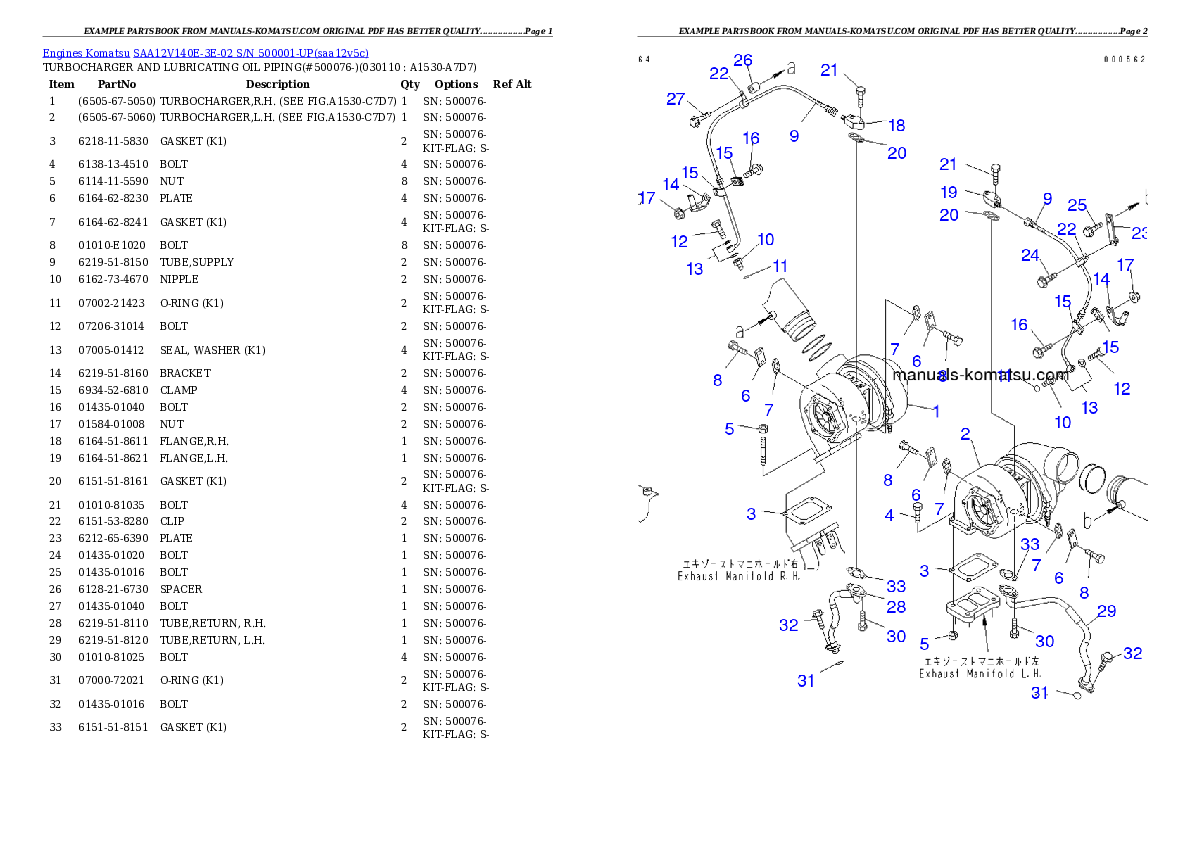 Protected: SAA12V140E-3E-02 S/N 500001-UP Partsbook