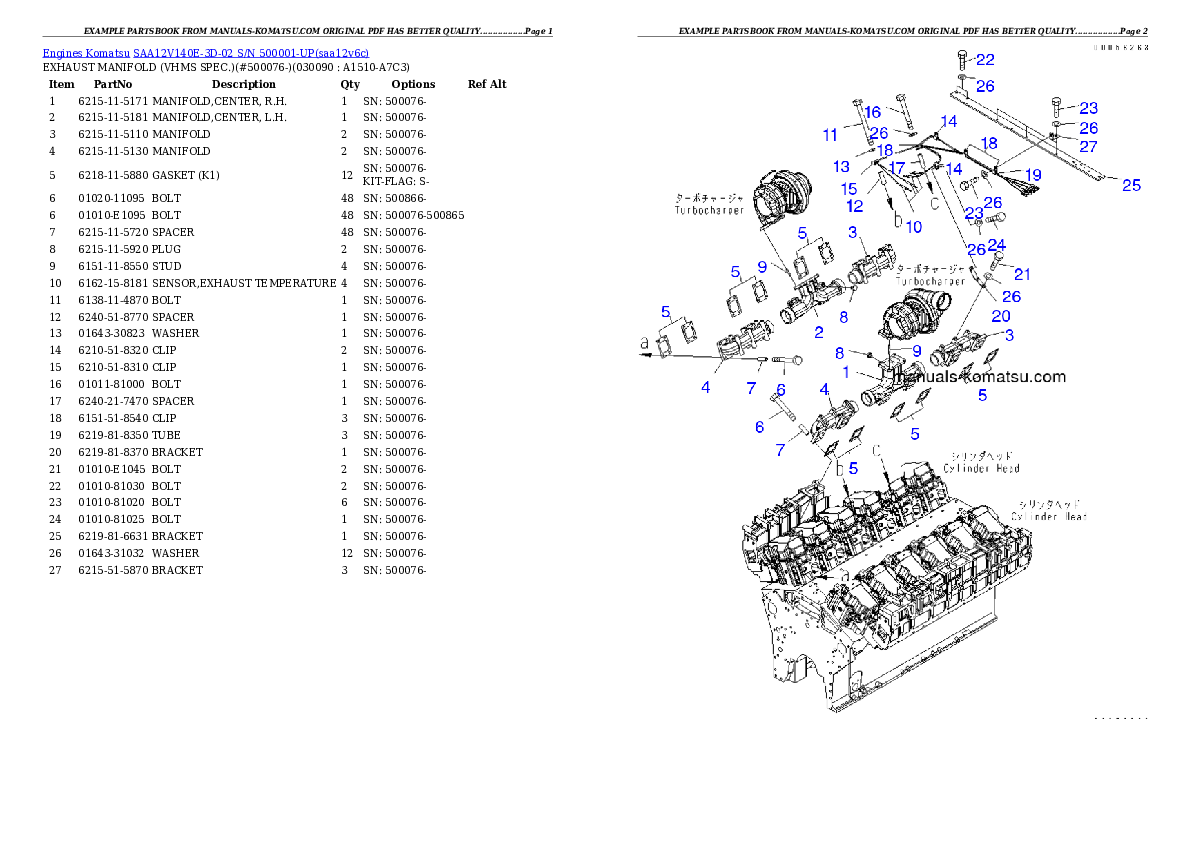 Protected: SAA12V140E-3D-02 S/N 500001-UP Partsbook