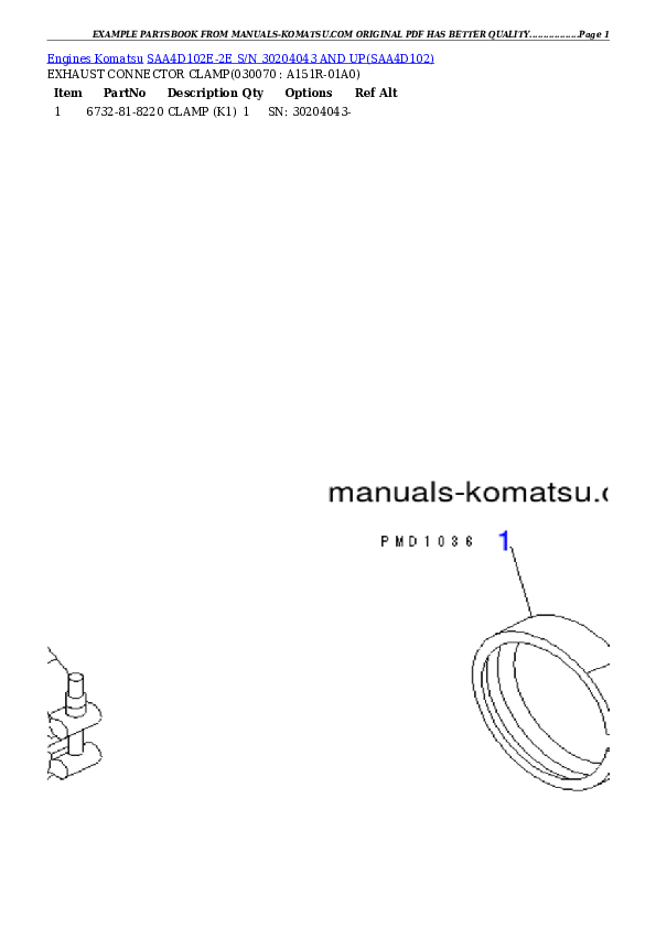 Protected: SAA4D102E-2E S/N 30204043 AND UP Partsbook
