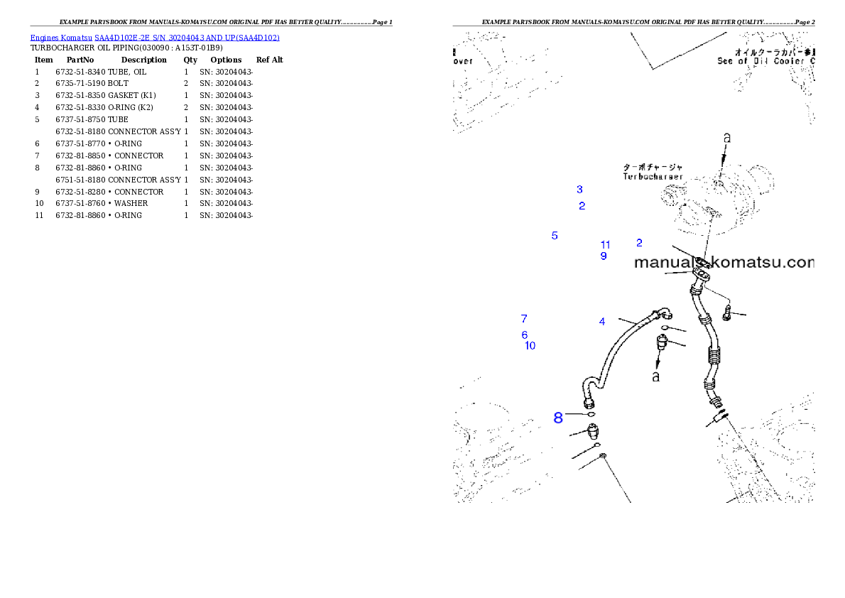 Protected: SAA4D102E-2E S/N 30204043 AND UP Partsbook
