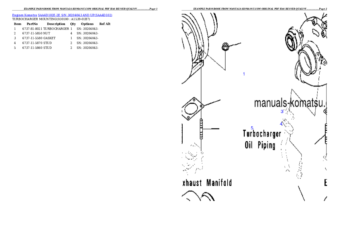 Protected: SAA4D102E-2E S/N 30204043 AND UP Partsbook