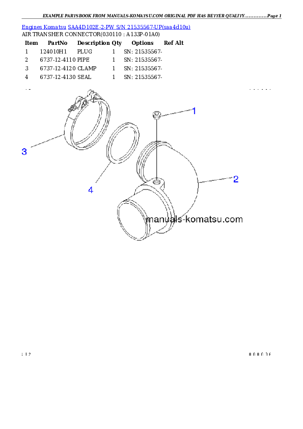 Protected: SAA4D102E-2-PW S/N 21535567-UP Partsbook