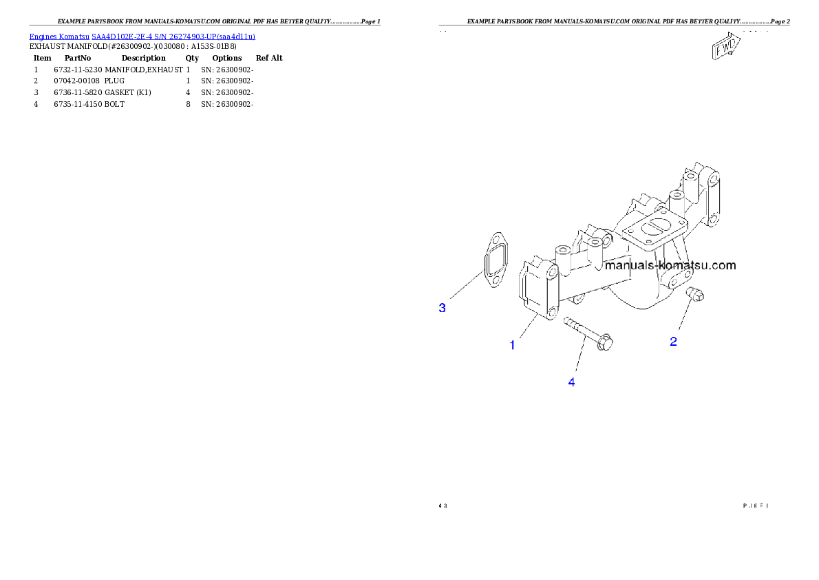 Protected: SAA4D102E-2E-4 S/N 26274903-UP Partsbook