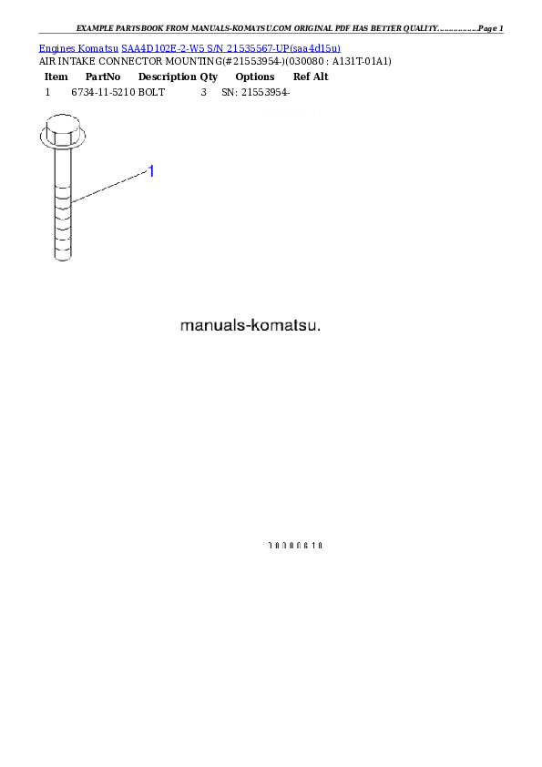 Protected: SAA4D102E-2-W5 S/N 21535567-UP Partsbook