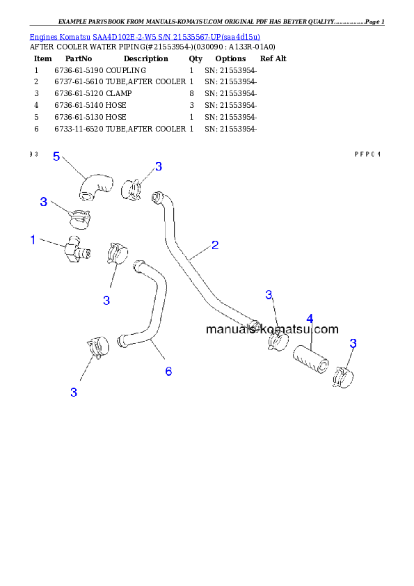 Protected: SAA4D102E-2-W5 S/N 21535567-UP Partsbook