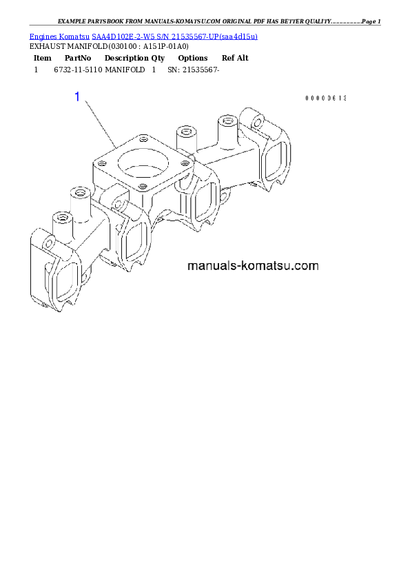 Protected: SAA4D102E-2-W5 S/N 21535567-UP Partsbook