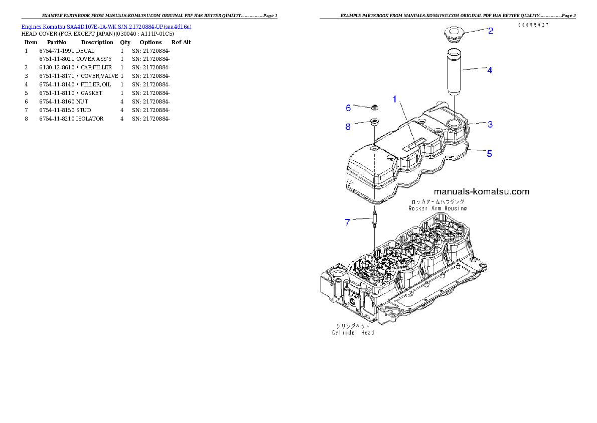 Protected: SAA4D107E-1A-WK S/N 21720884-UP Partsbook