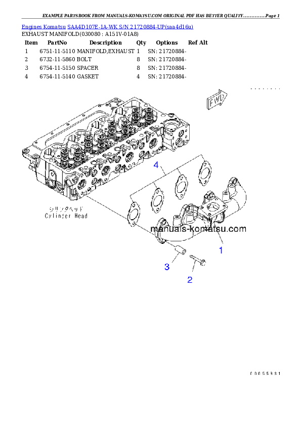 Protected: SAA4D107E-1A-WK S/N 21720884-UP Partsbook