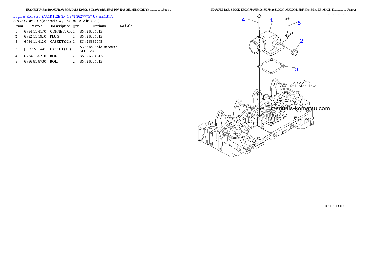 Protected: SAA4D102E-2F-4 S/N 26277757-UP Partsbook