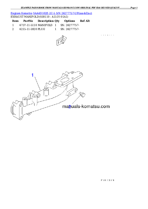 Protected: SAA4D102E-2C-5 S/N 26277757-UP Partsbook