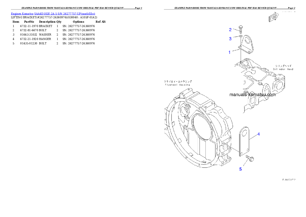 Protected: SAA4D102E-2A-5 S/N 26277757-UP Partsbook